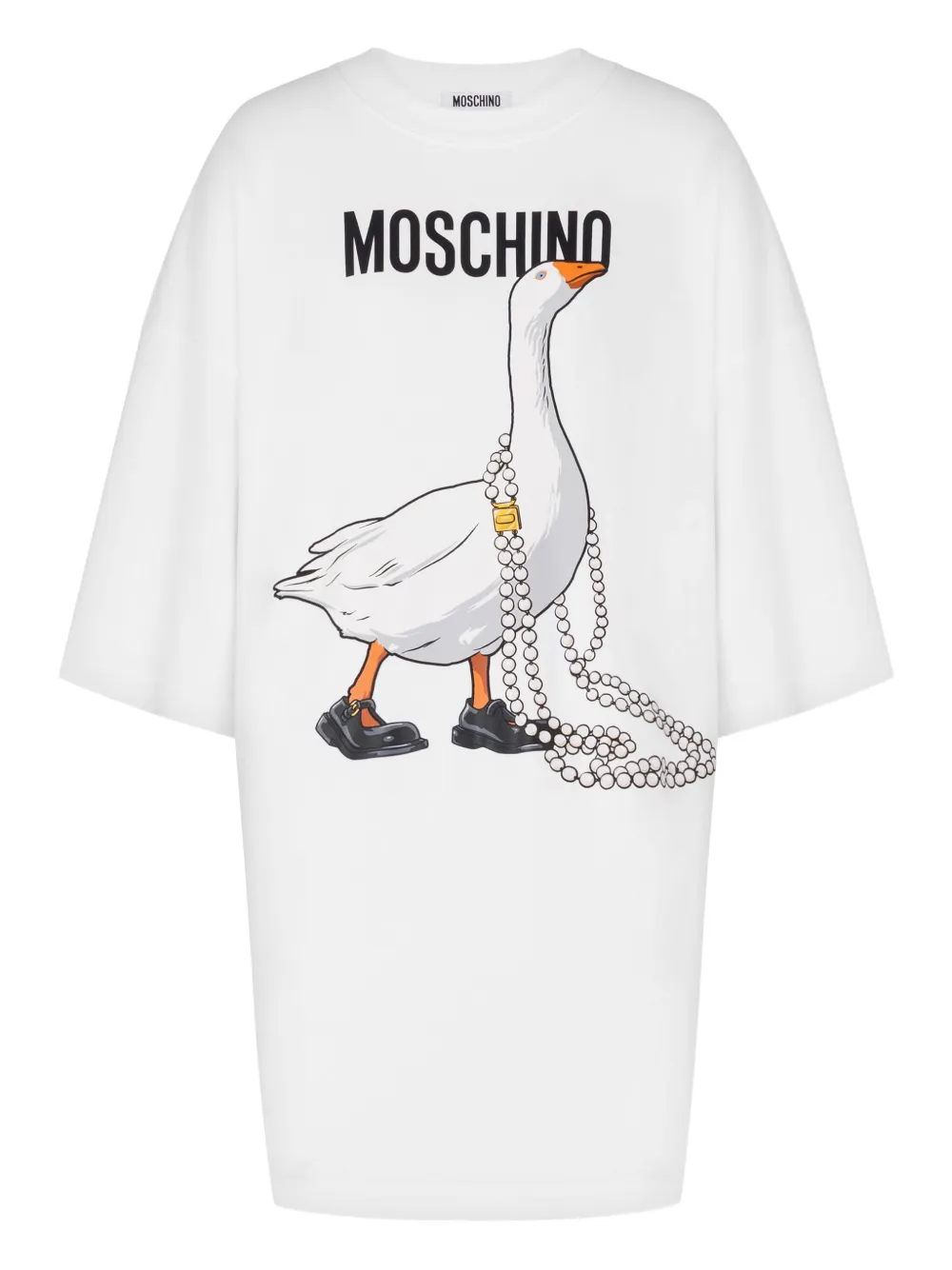 Платье с принтом гусей Moschino, белый
Платье с принтом гусей Moschino, белый
