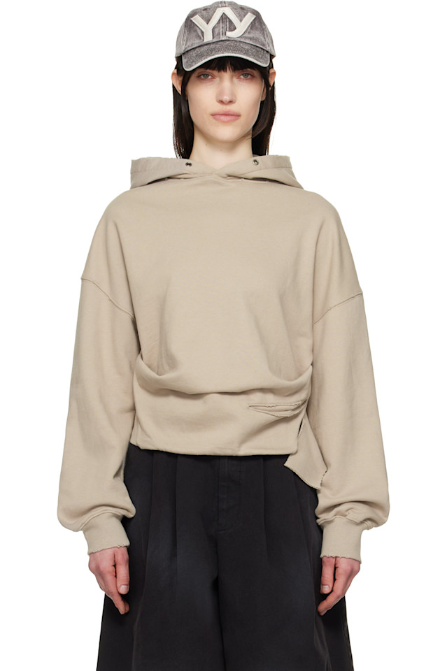 Деконструированный худи Open Yy, бежевый
Деконструированный худи Open Yy, бежевый