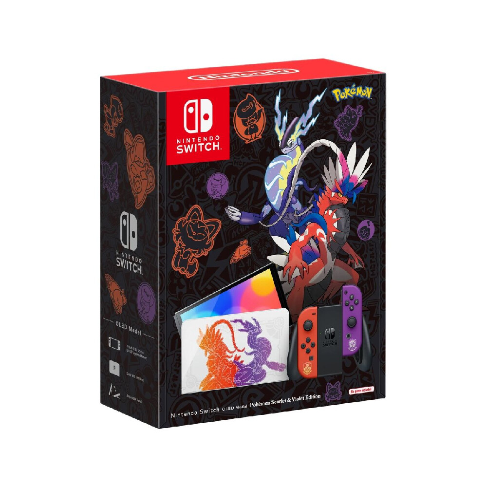 Игровая консоль Nintendo Switch OLED, Pokemon Scarlet and Violet Edition, 64 ГБ
Игровая консоль Nintendo Switch OLED, Pokemon Scarlet and Violet Edition, 64 ГБ