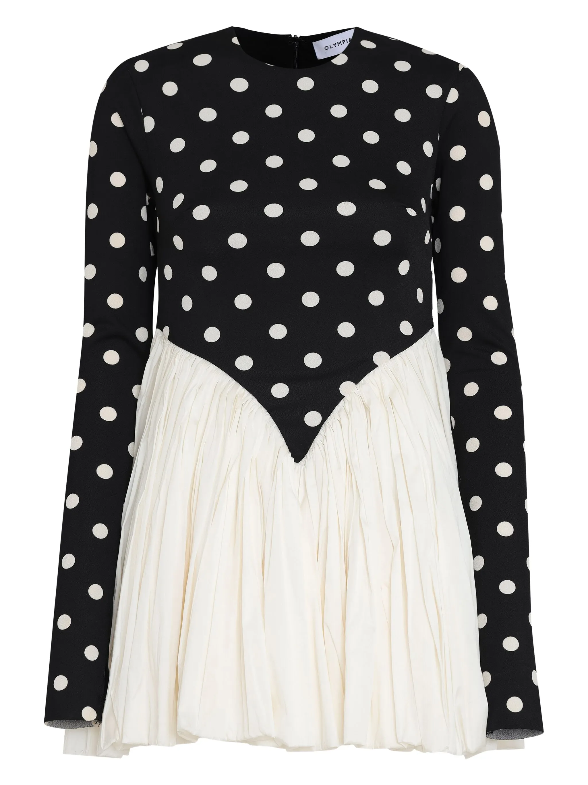 Платье мини в горох с длинными рукавами Olympiah, черный
Платье мини в горох с длинными рукавами Olympiah, черный