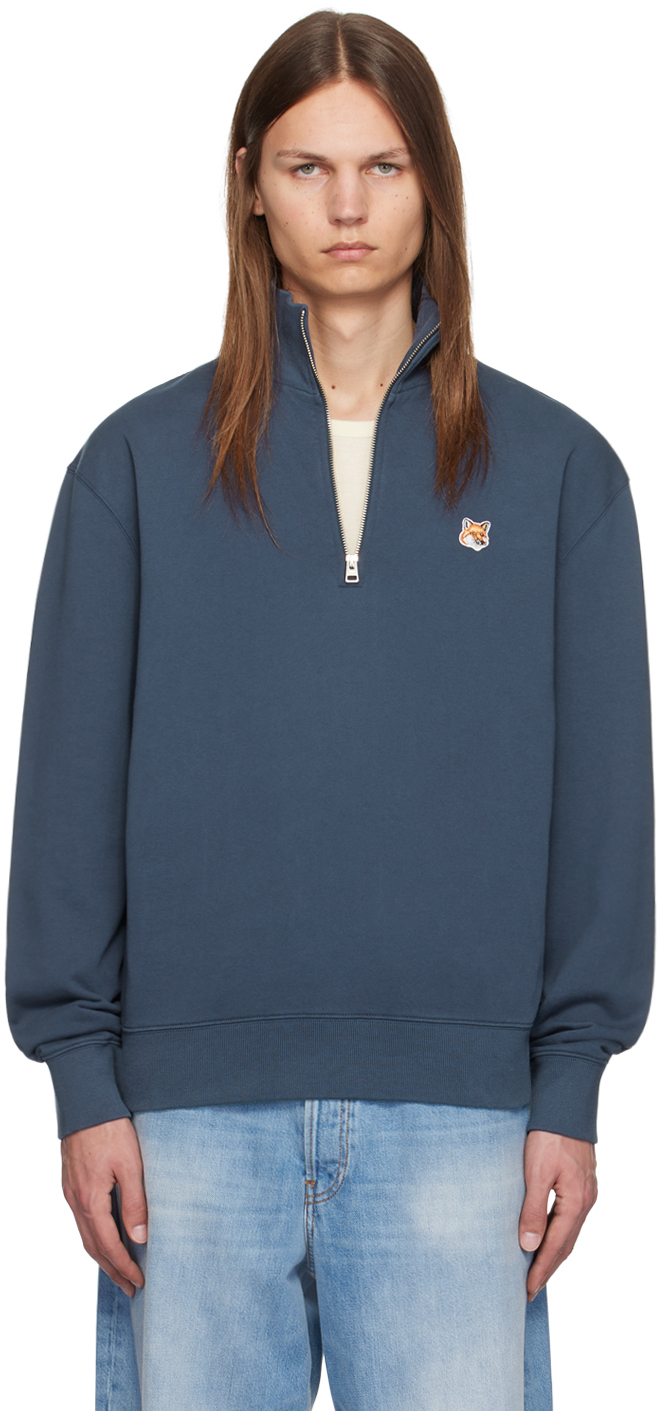 Толстовка с полумолнией и принтом «Голова голубой лисицы» Maison Kitsune
Толстовка с полумолнией и принтом «Голова голубой лисицы» Maison Kitsune