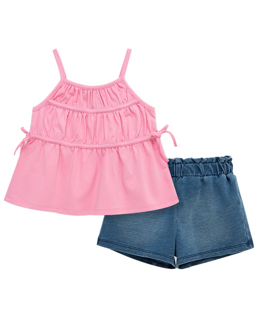 Привычный комплект: топ и джинсовые шорты из денима Habitual, розовый
Привычный комплект: топ и джинсовые шорты из денима Habitual, розовый