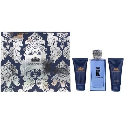 Dolce & Gabbana K EDP 3,4 унции + бальзам после бритья 1,7 унции + гель для душа 1,7 унции - набор из 3
Dolce & Gabbana K EDP 3,4 унции + бальзам после бритья 1,7 унции + гель для душа 1,7 унции - набор из 3