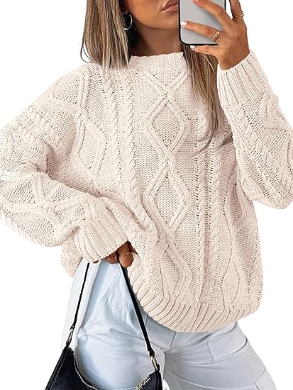 Свитер Trendy Queen Oversized Cable Knit, кремовый
Свитер Trendy Queen Oversized Cable Knit, кремовый