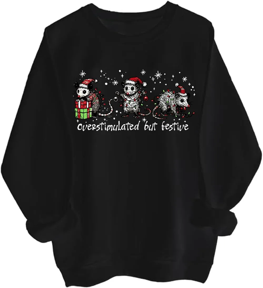 Свитшот с опоссумами в костюмах Санты BTGRL
Свитшот с опоссумами в костюмах Санты BTGRL