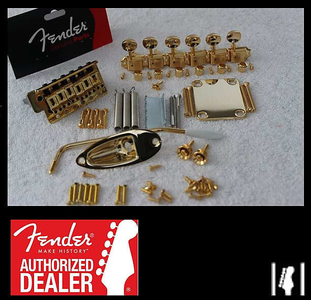Комплект FENDER Stratocaster GOLD 2 1/16" с тюнерами для страт-гитары - НОВЫЙ 005-9561-000 005-9561-000 Standard Stratocaster Vintage-Style Bridge Assembly
Комплект FENDER Stratocaster GOLD 2 1/16" с тюнерами для страт-гитары - НОВЫЙ 005-9561-000 005-9561-000 Standard Stratocaster Vintage-Style Bridge Assembly