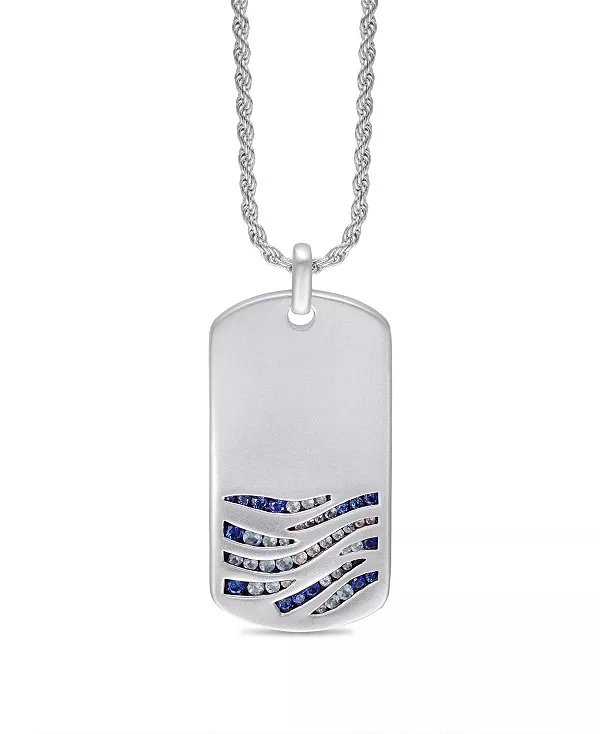 Серебряная цепочка с подвеской в виде глубокого синего моря, синими сапфирами и белыми топазами Luvmyjewelry, white
Серебряная цепочка с подвеской в виде глубокого синего моря, синими сапфирами и белыми топазами Luvmyjewelry, white