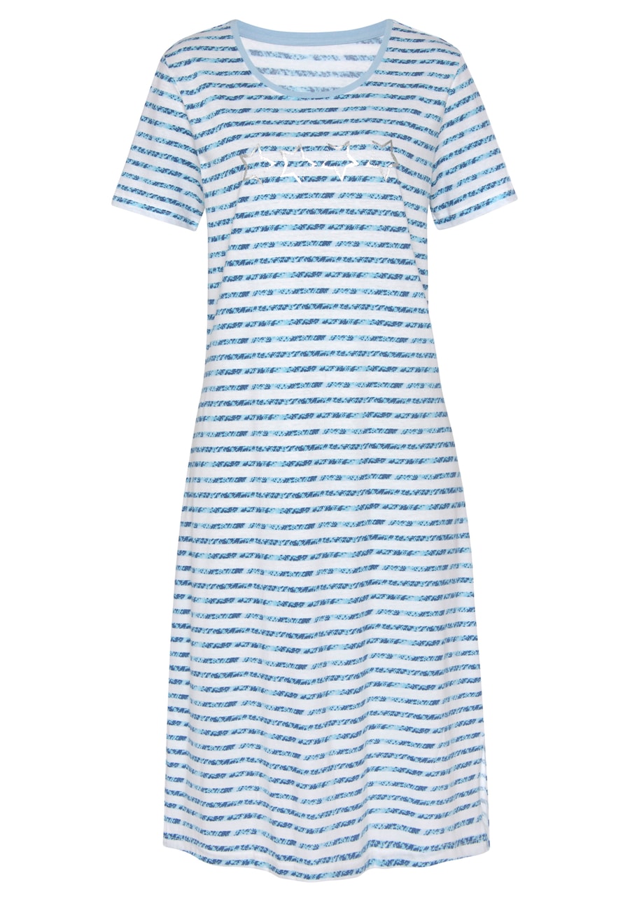 Ночная рубашка VIVANCE, лазурный/пастельно-голубой/темно-синий
Ночная рубашка VIVANCE, лазурный/пастельно-голубой/темно-синий