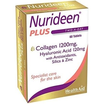 HealthAid Nurideen Plus для здоровья кожи, волос и ногтей, 60 таблеток
HealthAid Nurideen Plus для здоровья кожи, волос и ногтей, 60 таблеток