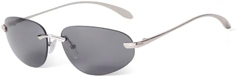 Модные овальные солнцезащитные очки с серебристыми зеркальными линзами, металлические, для женщин и мужчин, стильные солнцезащитные очки без оправы для женщин (2027 год) MTZJH, C3 Gray
Модные овальные солнцезащитные очки с серебристыми зеркальными линзами, металлические, для женщин и мужчин, стильные солнцезащитные очки без оправы для женщин (2027 год) MTZJH, C3 Gray