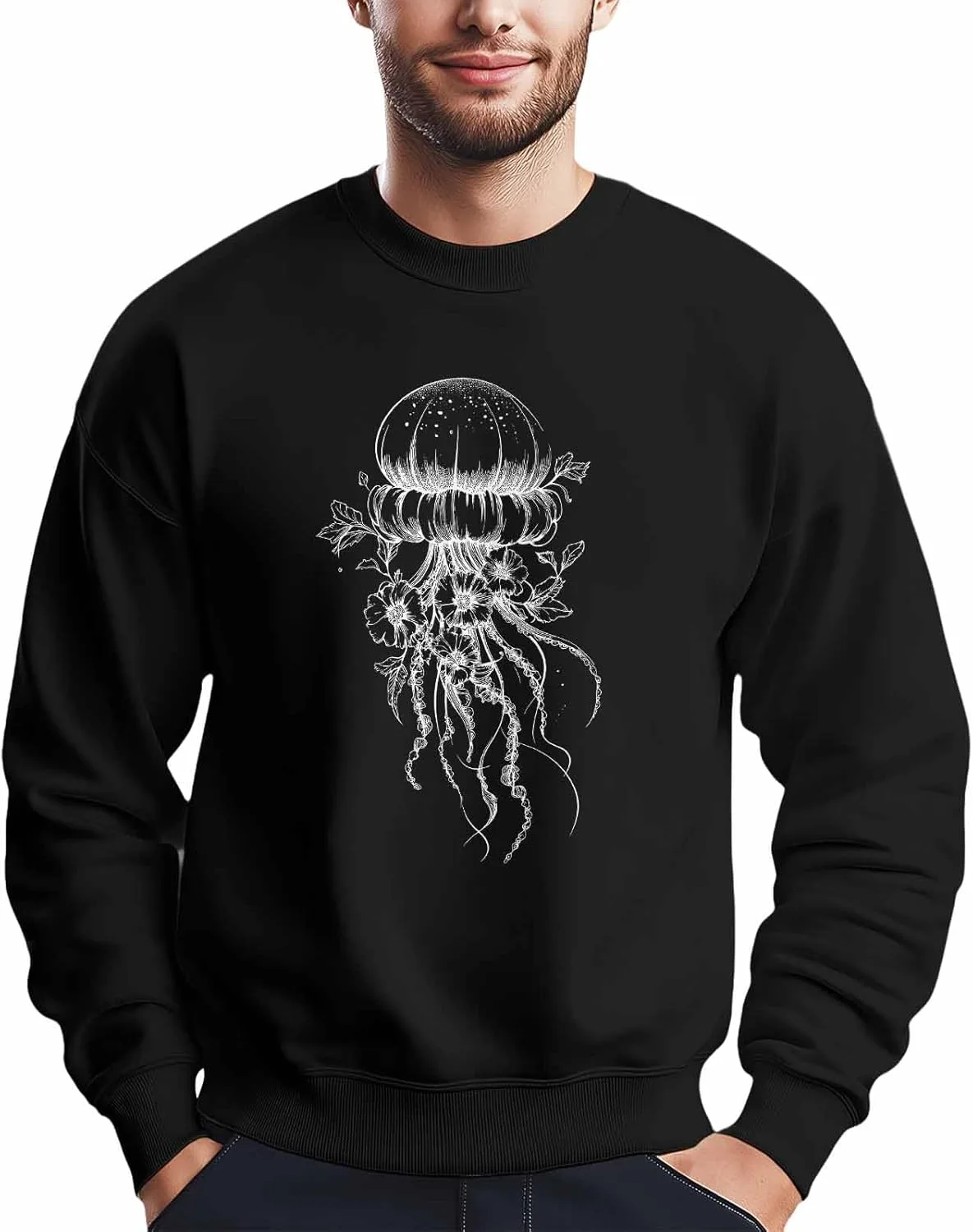 Мужской свитшот с принтом медузы Winvebermior
Мужской свитшот с принтом медузы Winvebermior