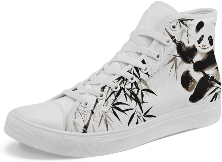 Высокие кеды AWSOLE в китайском стиле из канвы, комфортные, с рисунком панд, бамбука и журавлей, восточные повседневные обувь для мужчин и женщин, белый/черный/серый
Высокие кеды AWSOLE в китайском стиле из канвы, комфортные, с рисунком панд, бамбука и журавлей, восточные повседневные обувь для мужчин и женщин, белый/черный/серый