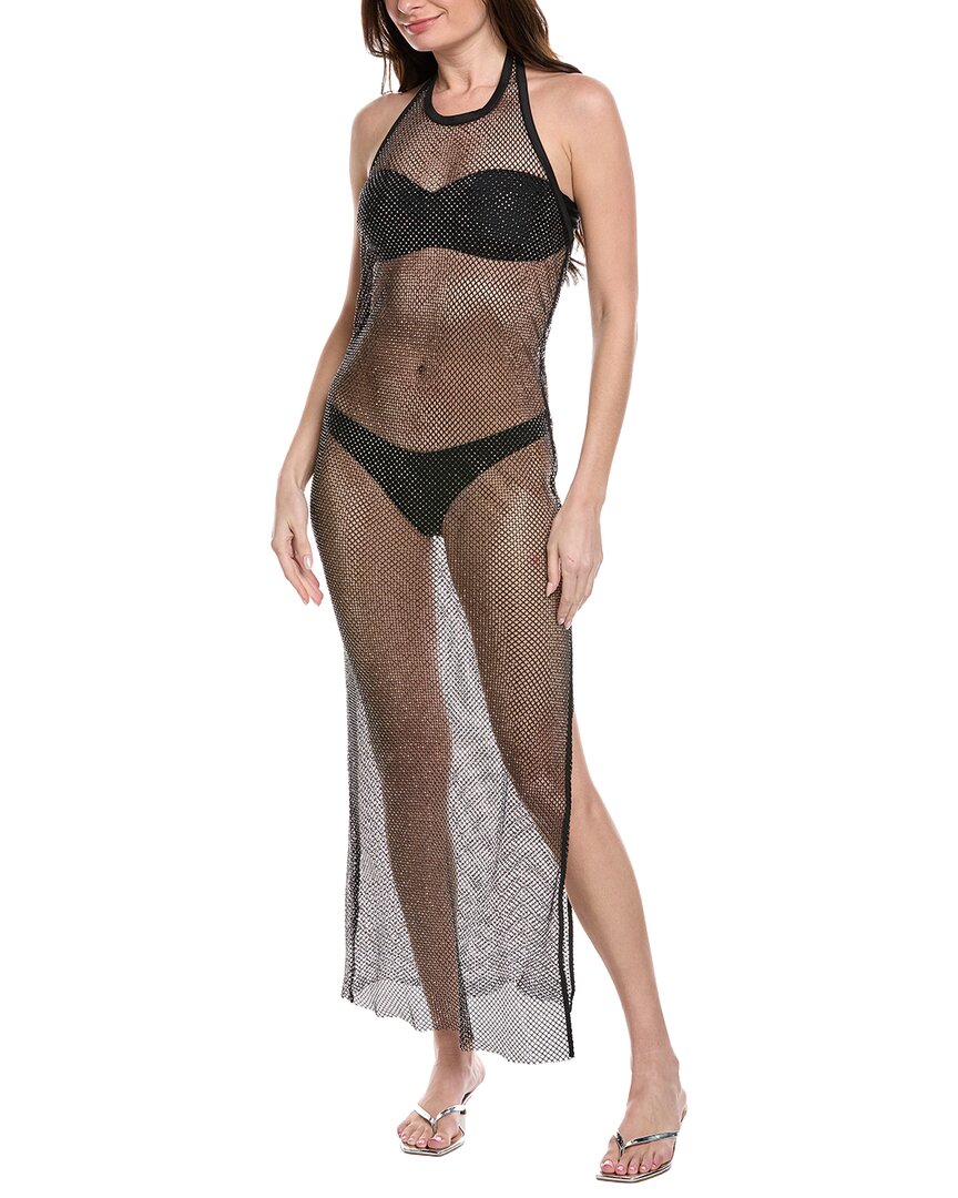 SIMKHAI Inaya Платье миди с вырезом халтер и бретельками, черный
SIMKHAI Inaya Платье миди с вырезом халтер и бретельками, черный