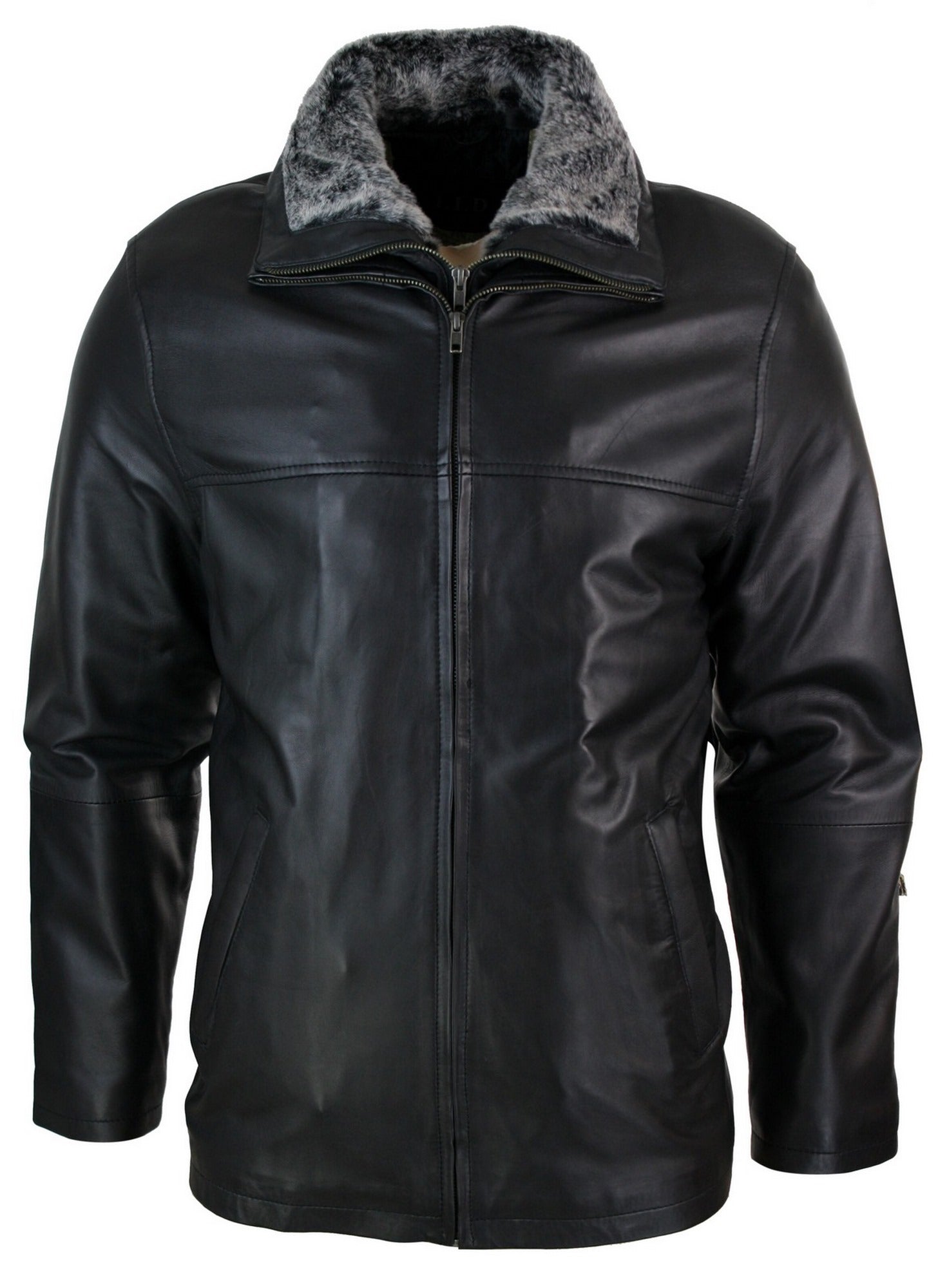 Классическая двойная кожаная куртка-пальто, стандартный крой TruClothing, черный
Классическая двойная кожаная куртка-пальто, стандартный крой TruClothing, черный