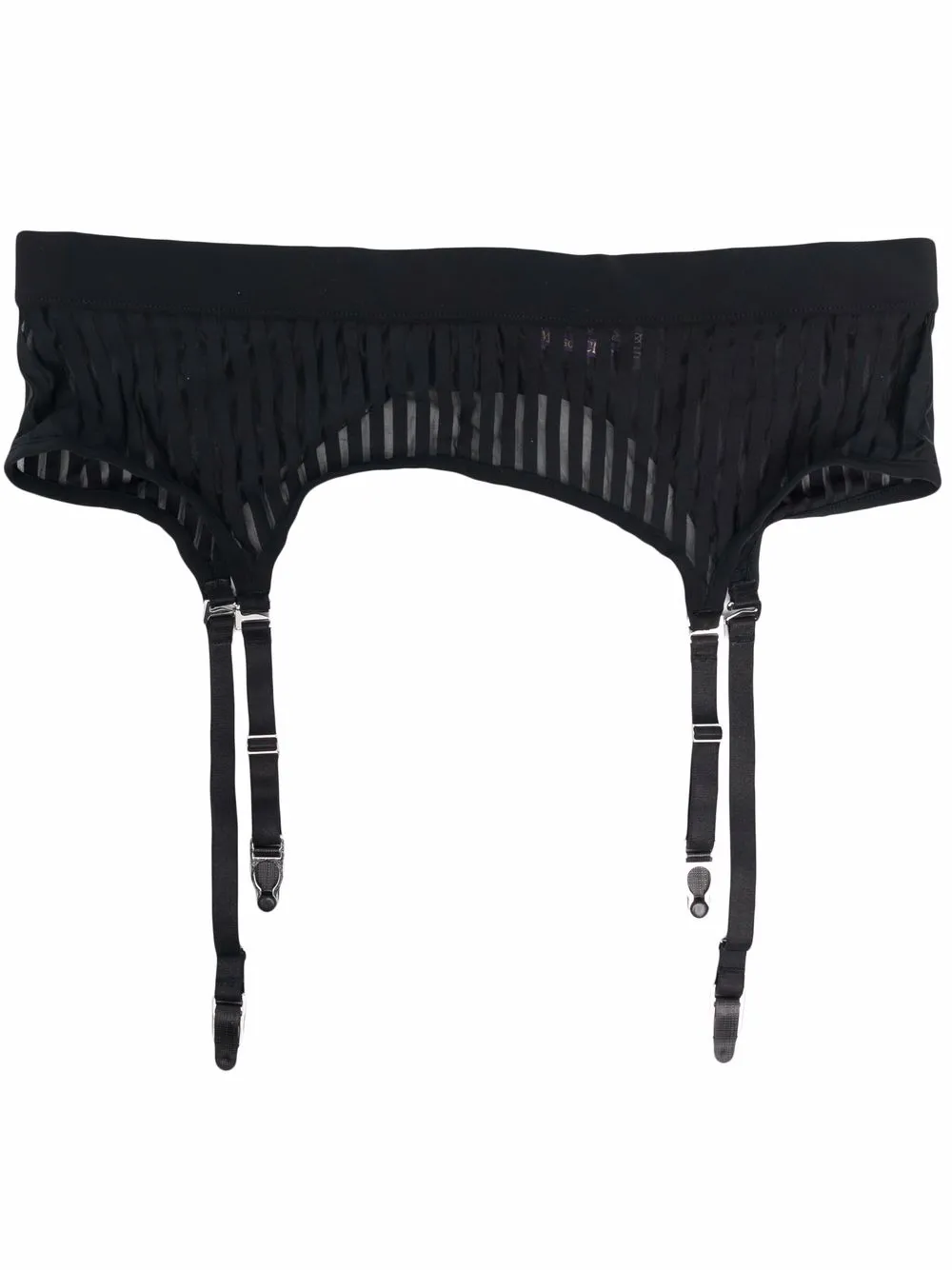 Пояс для чулок Porte-Jarretelles в полоску Maison Close, черный
Пояс для чулок Porte-Jarretelles в полоску Maison Close, черный