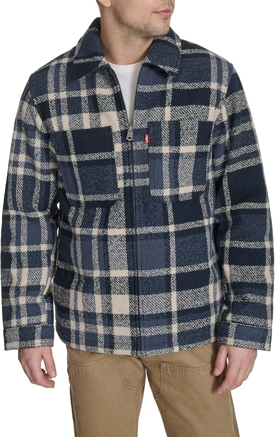 Мужская куртка Levi's Depot из шерстяной смеси, Blue Plaid
Мужская куртка Levi's Depot из шерстяной смеси, Blue Plaid