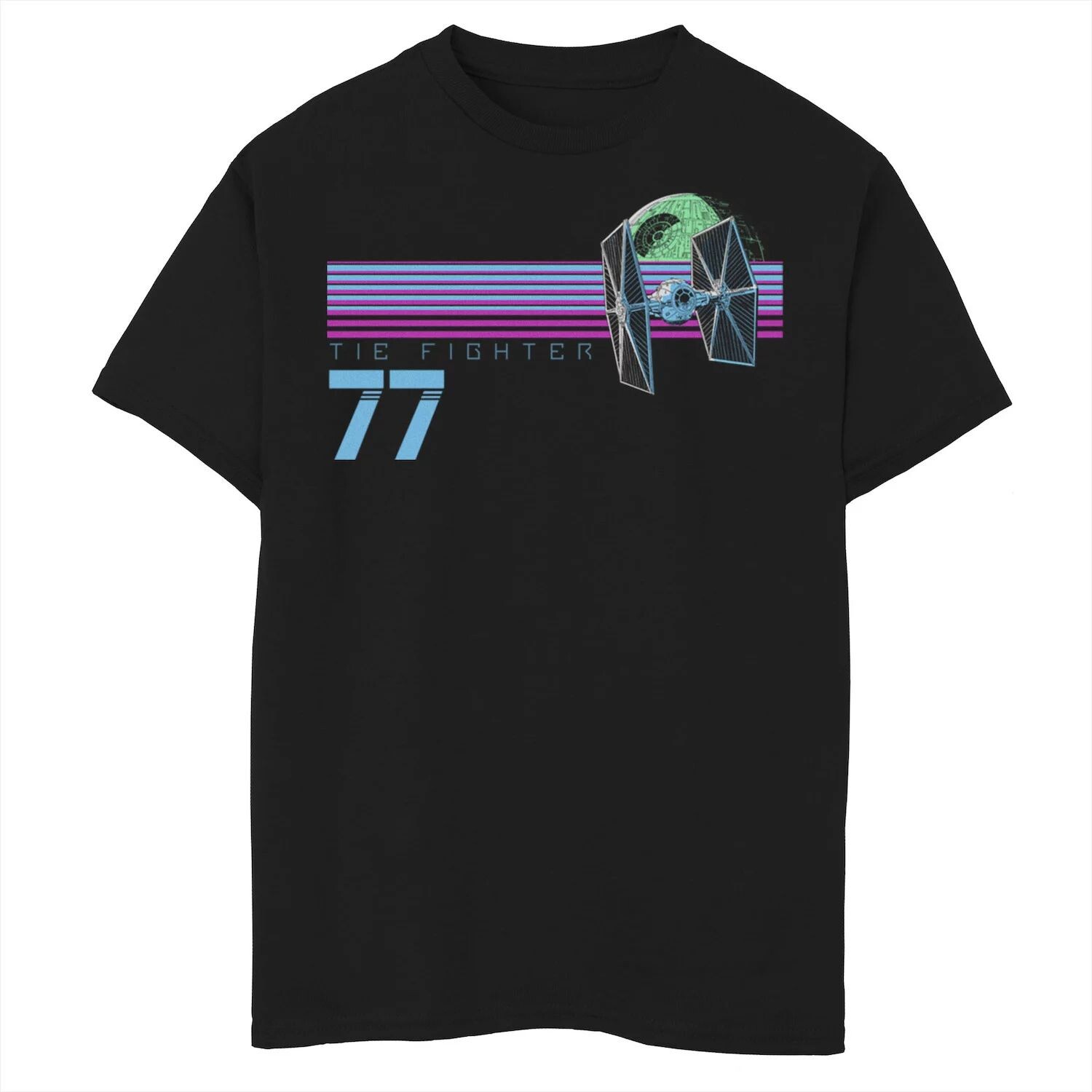 Футболка Tie Fighter 77 с неоновой ретро-графикой Skyline для мальчиков 8–20 лет Star Wars
Футболка Tie Fighter 77 с неоновой ретро-графикой Skyline для мальчиков 8–20 лет Star Wars