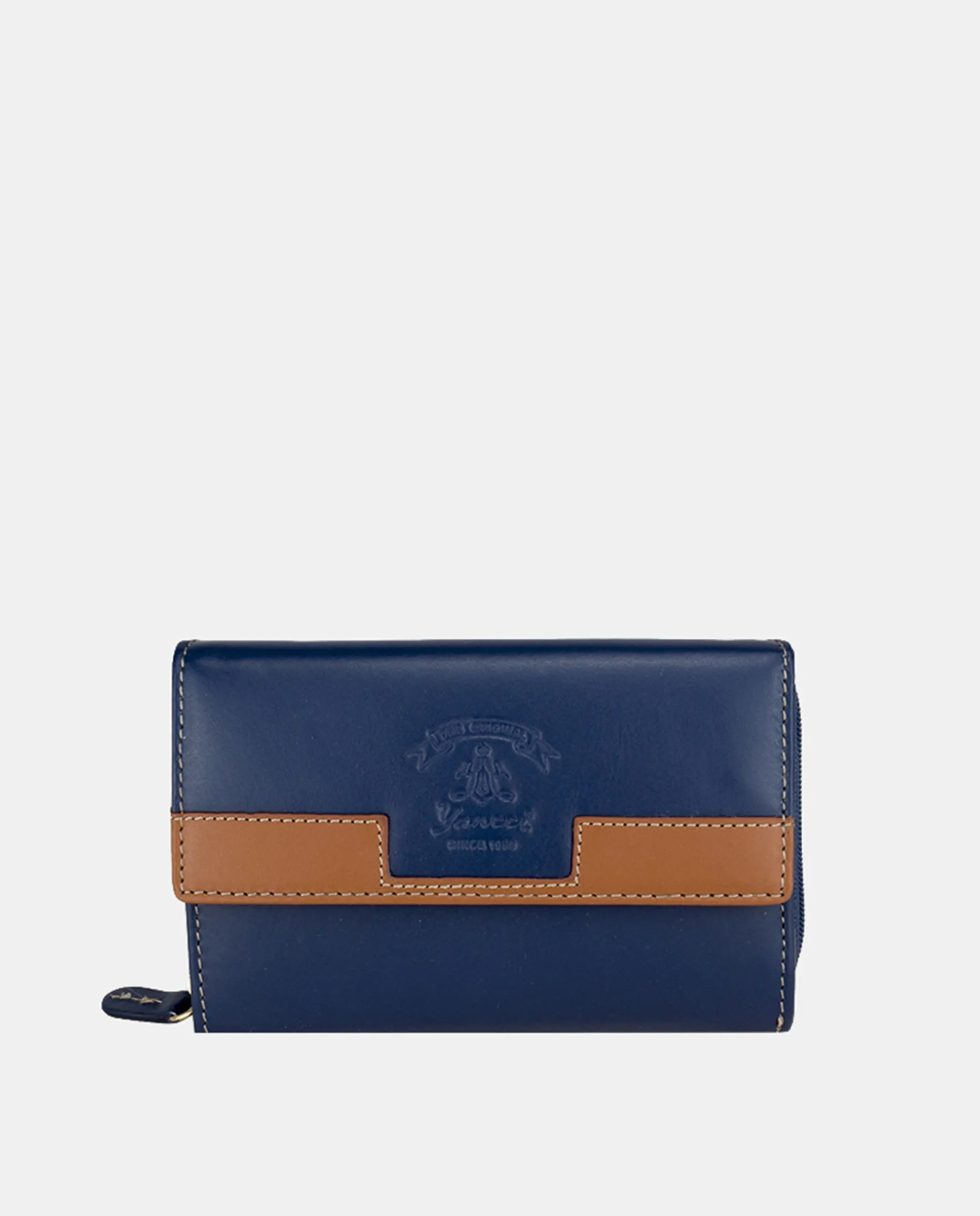 Большой женский кошелёк YANCCI из кожи с фиолетовым украшением на ремешке Yancci, синий
Большой женский кошелёк YANCCI из кожи с фиолетовым украшением на ремешке Yancci, синий