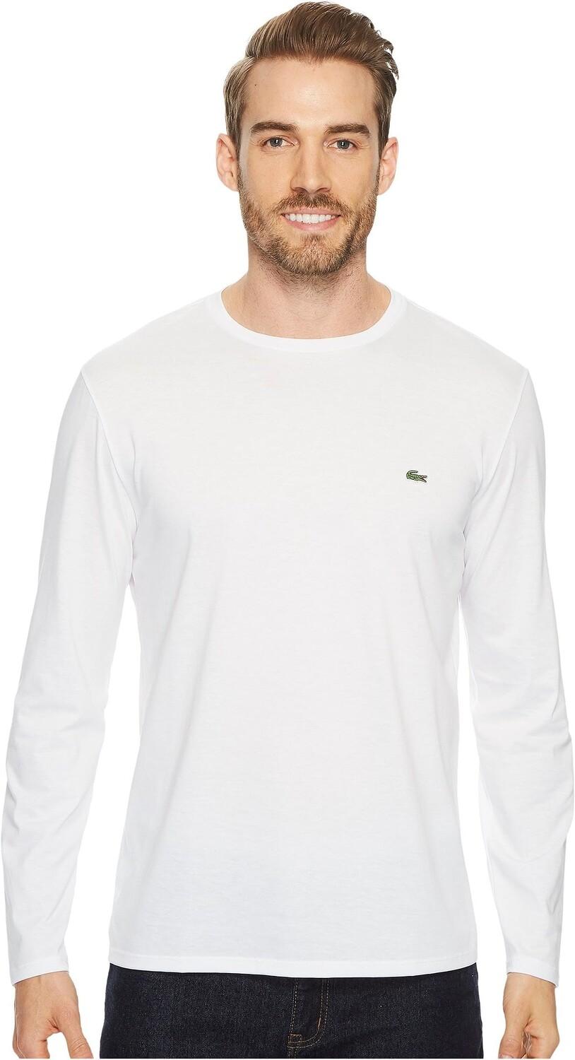 Футболка с круглым вырезом из джерси Pima с длинными рукавами Lacoste, белый
Футболка с круглым вырезом из джерси Pima с длинными рукавами Lacoste, белый