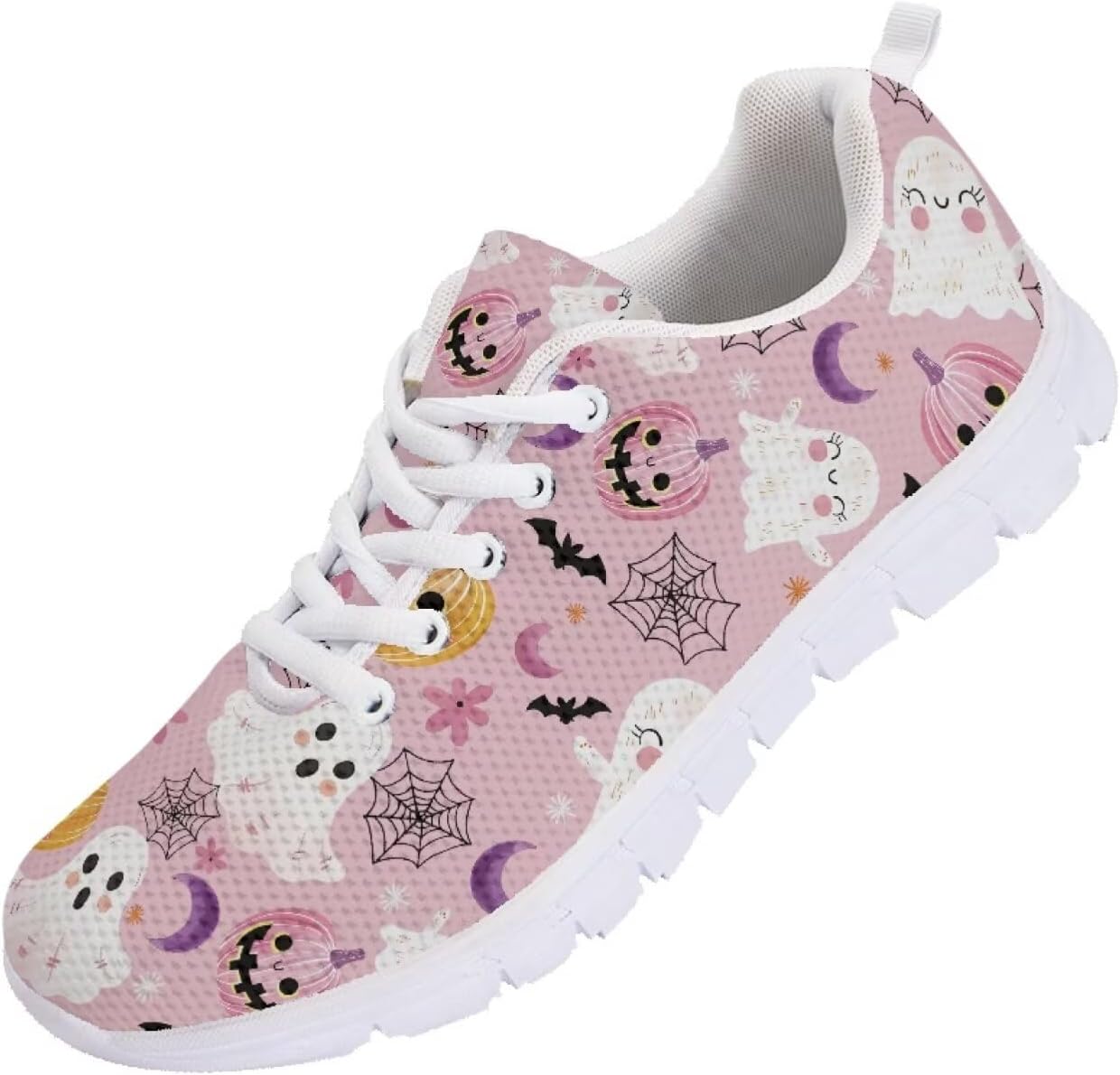 Кроссовки Forchrinse для женщин и мужчин, повседневные с шнуровкой, нескользящие, для бега, спорта и тренажерного зала, Halloween Ghost Pumpkin Print
Кроссовки Forchrinse для женщин и мужчин, повседневные с шнуровкой, нескользящие, для бега, спорта и тренажерного зала, Halloween Ghost Pumpkin Print
