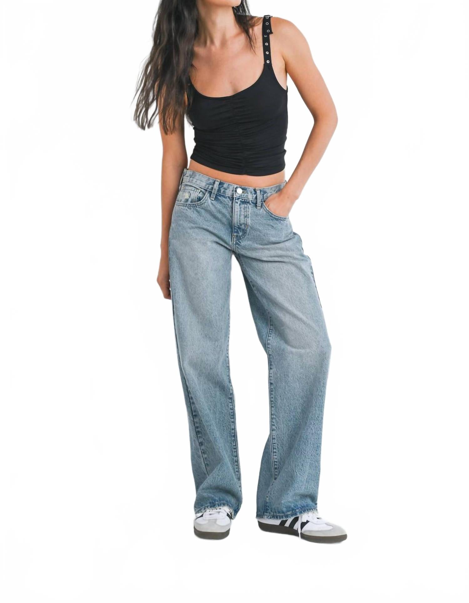 Джинсы Lany Baggy в винтажном стиле Just Black Denim, Vintage Light
Джинсы Lany Baggy в винтажном стиле Just Black Denim, Vintage Light