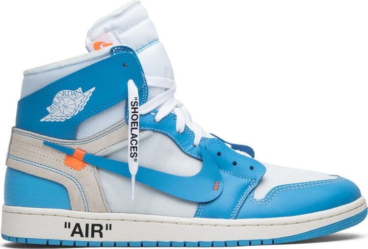 Кроссовки Off-White x Air Jordan 1 Retro High OG UNC, синий
Кроссовки Off-White x Air Jordan 1 Retro High OG UNC, синий
