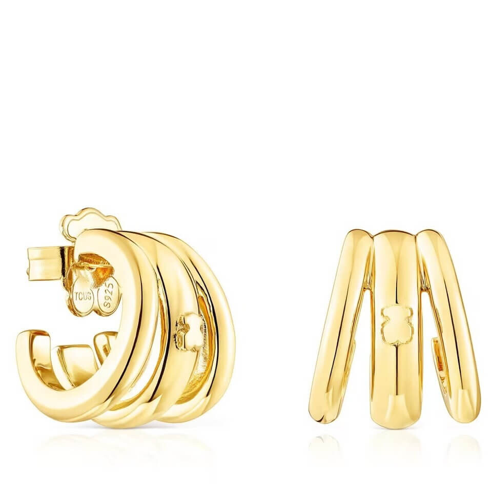 Серьги-кольца Tous Fellow Triple, серебро позолоченное
Серьги-кольца Tous Fellow Triple, серебро позолоченное