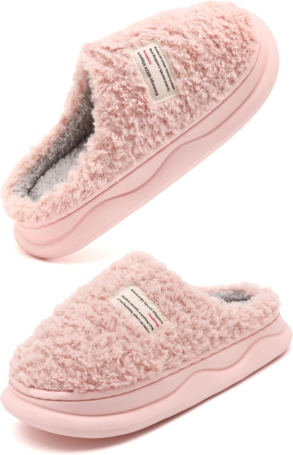 Тапочки Kiemorgy для женщин и мужчин, тапочки с эффектом памяти для женщин, мягкие толстые пушистые домашние тапочки для спальни, для дома и улицы, розовый
Тапочки Kiemorgy для женщин и мужчин, тапочки с эффектом памяти для женщин, мягкие толстые пушистые домашние тапочки для спальни, для дома и улицы, розовый