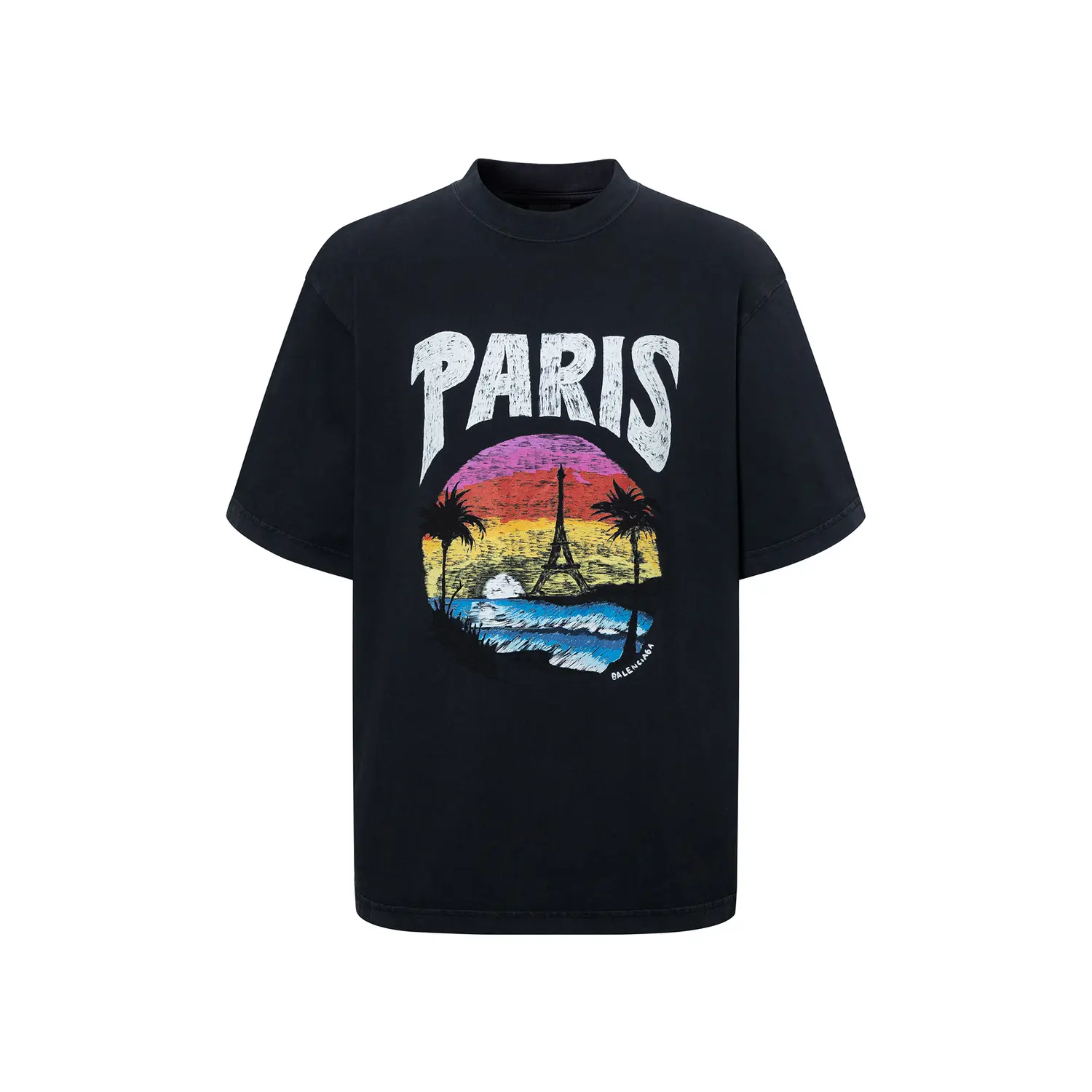 Футболка-платье из хлопка с принтом логотипа Balenciaga, черный
Футболка-платье из хлопка с принтом логотипа Balenciaga, черный