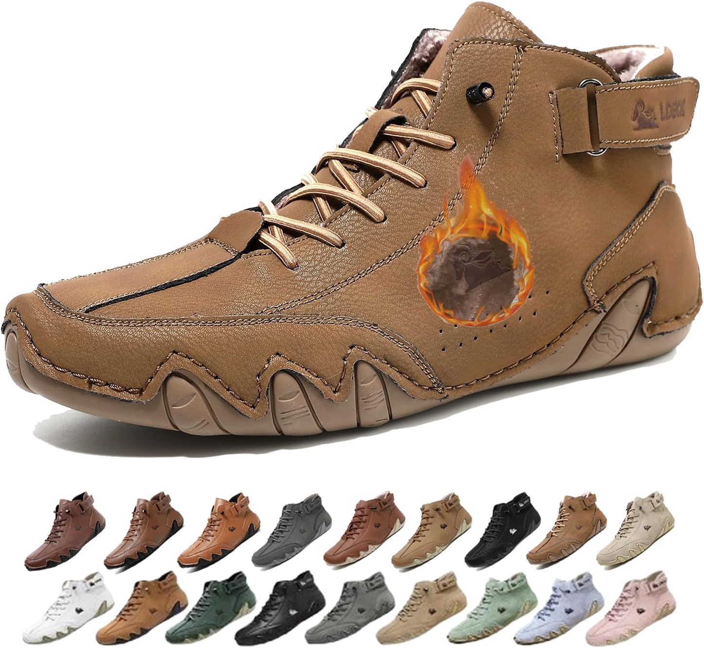 Мужские водонепроницаемые зимние снежные ботинки с ортопедической поддержкой: легкие противоскользящие походные ботинки с теплой дышащей подкладкой для комфорта при ходьбе в холодную погоду весь день Generic, коричневый
Мужские водонепроницаемые зимние снежные ботинки с ортопедической поддержкой: легкие противоскользящие походные ботинки с теплой дышащей подкладкой для комфорта при ходьбе в холодную погоду весь день Generic, коричневый