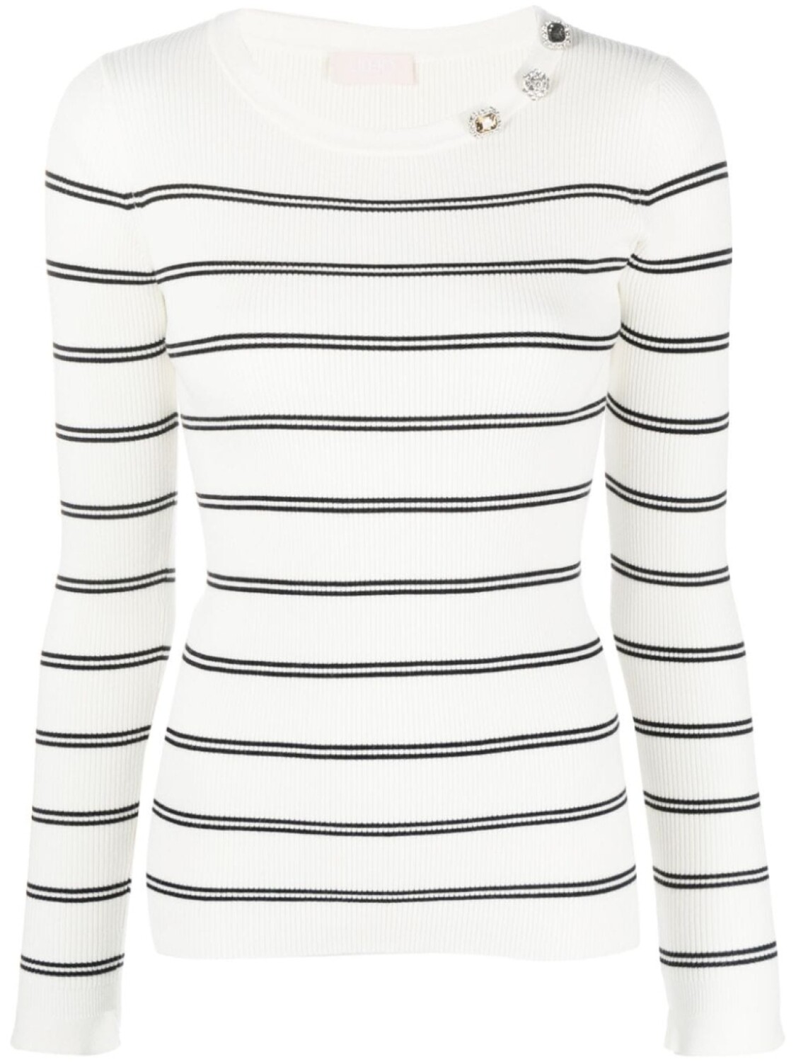 LIU JO полосатая толстовка с аппликацией, белый
LIU JO полосатая толстовка с аппликацией, белый