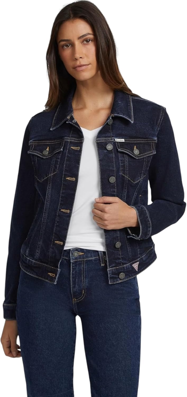 GUESS Slim Denim Trucker Jacket, Gj Dark Wash
GUESS Slim Denim Trucker Jacket, Gj Dark Wash