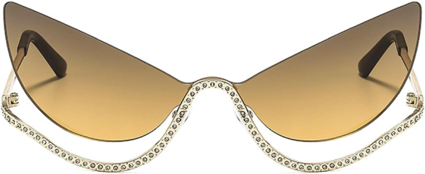 Ретро-солнцезащитные очки «кошачий глаз» со стразами для женщин, 2025 год, роскошные винтажные металлические безободковые солнцезащитные очки, модные очки для путешествий mincl, Gray Gold
Ретро-солнцезащитные очки «кошачий глаз» со стразами для женщин, 2025 год, роскошные винтажные металлические безободковые солнцезащитные очки, модные очки для путешествий mincl, Gray Gold