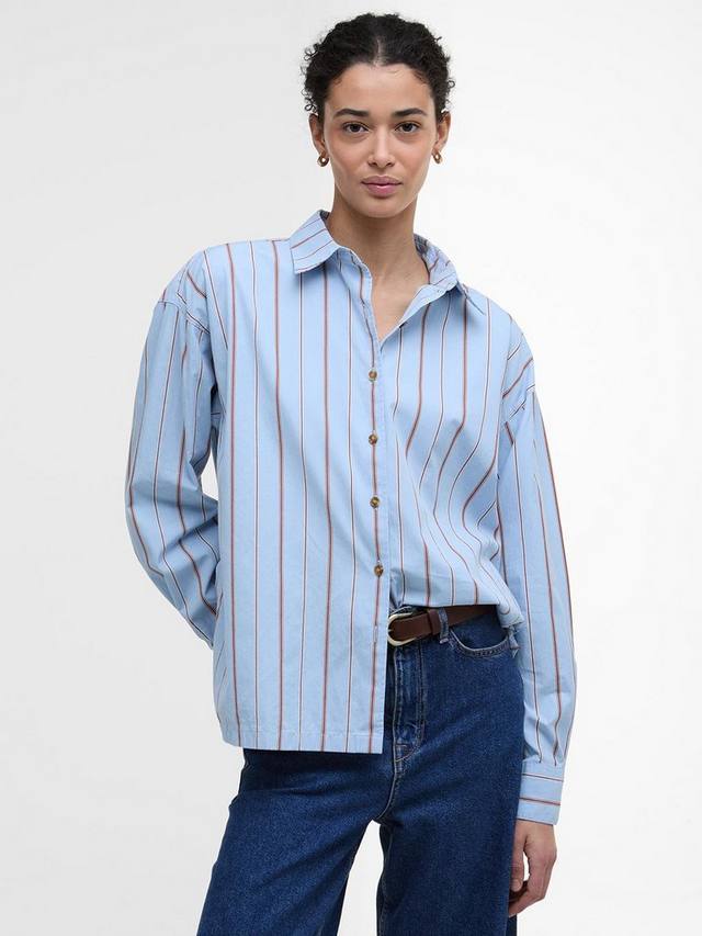 Шафрановая полосатая хлопковая рубашка Barbour, Blue/Brown
Шафрановая полосатая хлопковая рубашка Barbour, Blue/Brown