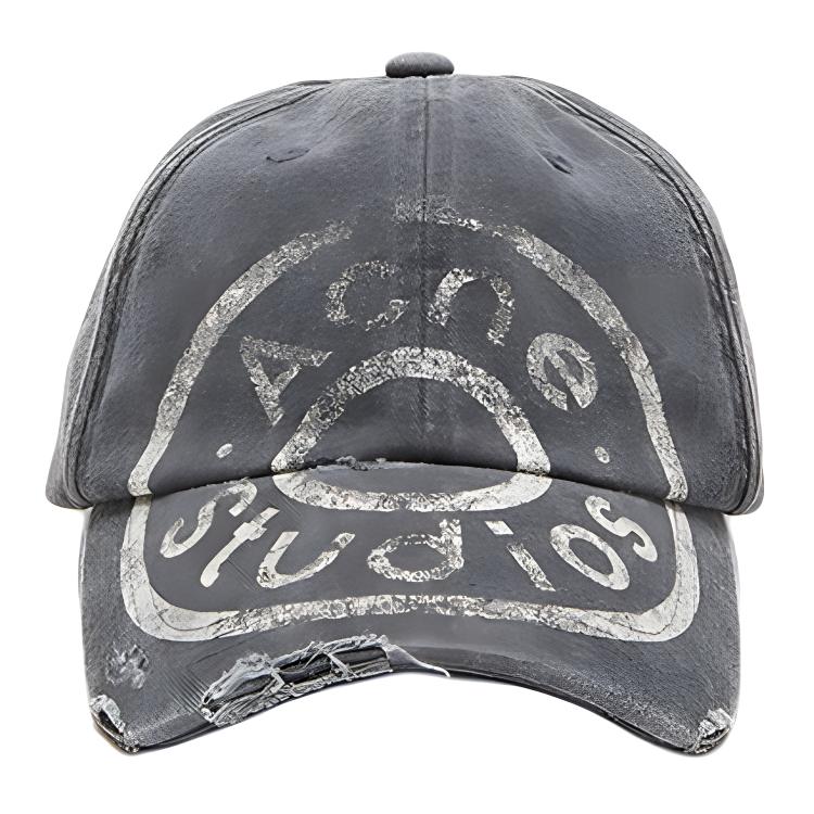 Acne Studios Хлопковая бейсболка унисекс черная, Black 
Acne Studios Хлопковая бейсболка унисекс черная, Black