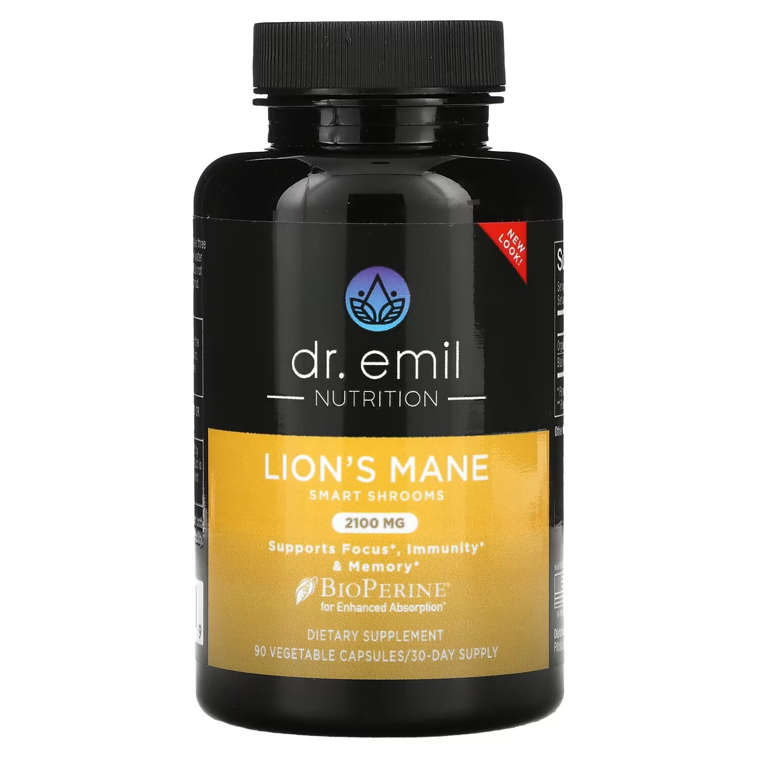 Dr Emil Nutrition Lion's Mane Smart Shrooms 2100 мг, 90 растительных капсул
Dr Emil Nutrition Lion's Mane Smart Shrooms 2100 мг, 90 растительных капсул