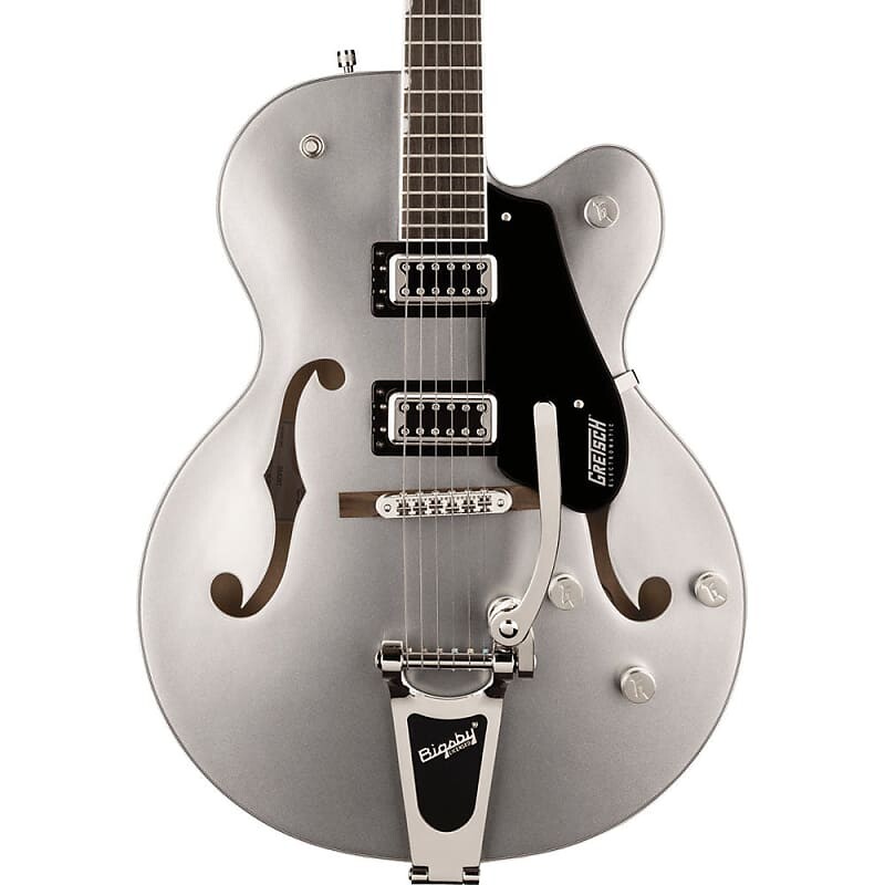Электрогитара Gretsch G5420T Electromatic Classic с полым корпусом, Airline Silver 
Электрогитара Gretsch G5420T Electromatic Classic с полым корпусом, Airline Silver