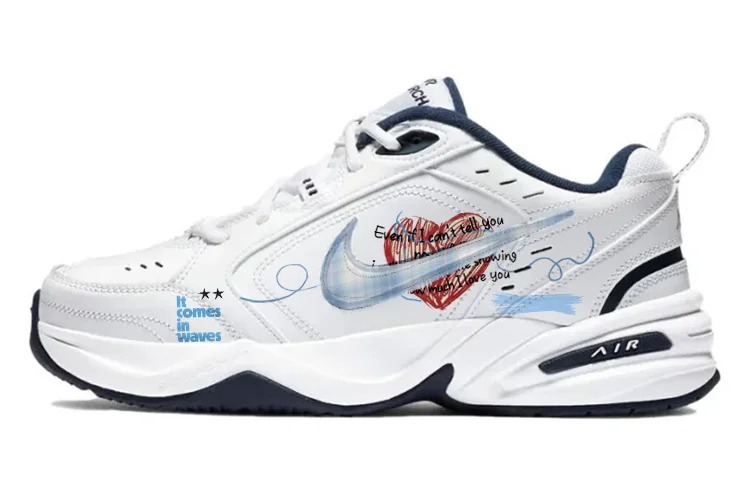 Кастомизированные кроссовки Nike Air Monarch 4 Chunky Sneakers Unisex, белый/синий
Кастомизированные кроссовки Nike Air Monarch 4 Chunky Sneakers Unisex, белый/синий