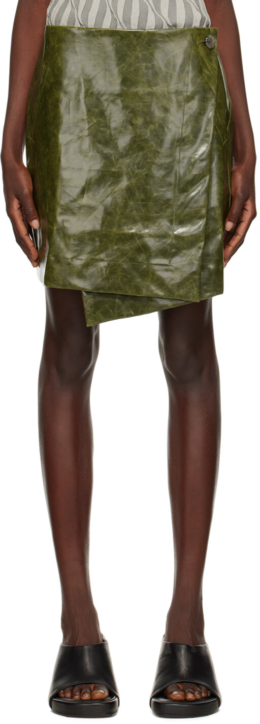 Зеленая мини-юбка с запахом Song for the Mute
Зеленая мини-юбка с запахом Song for the Mute