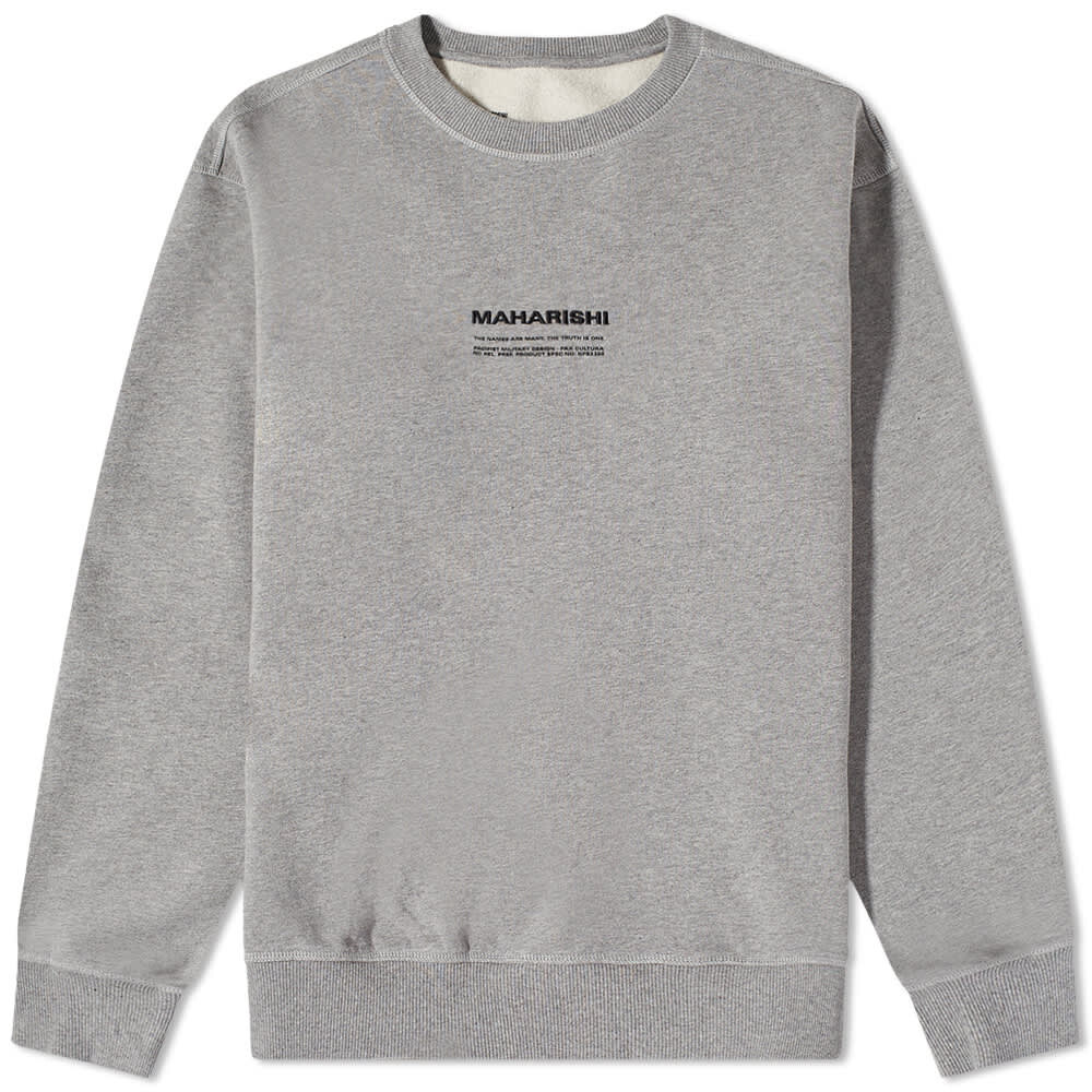 Толстовка Maharishi MILTYPE Embroidery Crew Sweat, Серый, Толстовка Maharishi MILTYPE Embroidery Crew Sweat
Толстовка Maharishi MILTYPE Embroidery Crew Sweat, Серый, Толстовка Maharishi MILTYPE Embroidery Crew Sweat