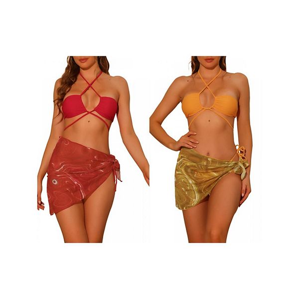 2 комплекта женского бикини-бандо с кольцом и саронгом Inspire Chic, Red Orange, Красный, 2 комплекта женского бикини-бандо с кольцом и саронгом Inspire Chic, Red Orange
2 комплекта женского бикини-бандо с кольцом и саронгом Inspire Chic, Red Orange, Красный, 2 комплекта женского бикини-бандо с кольцом и саронгом Inspire Chic, Red Orange