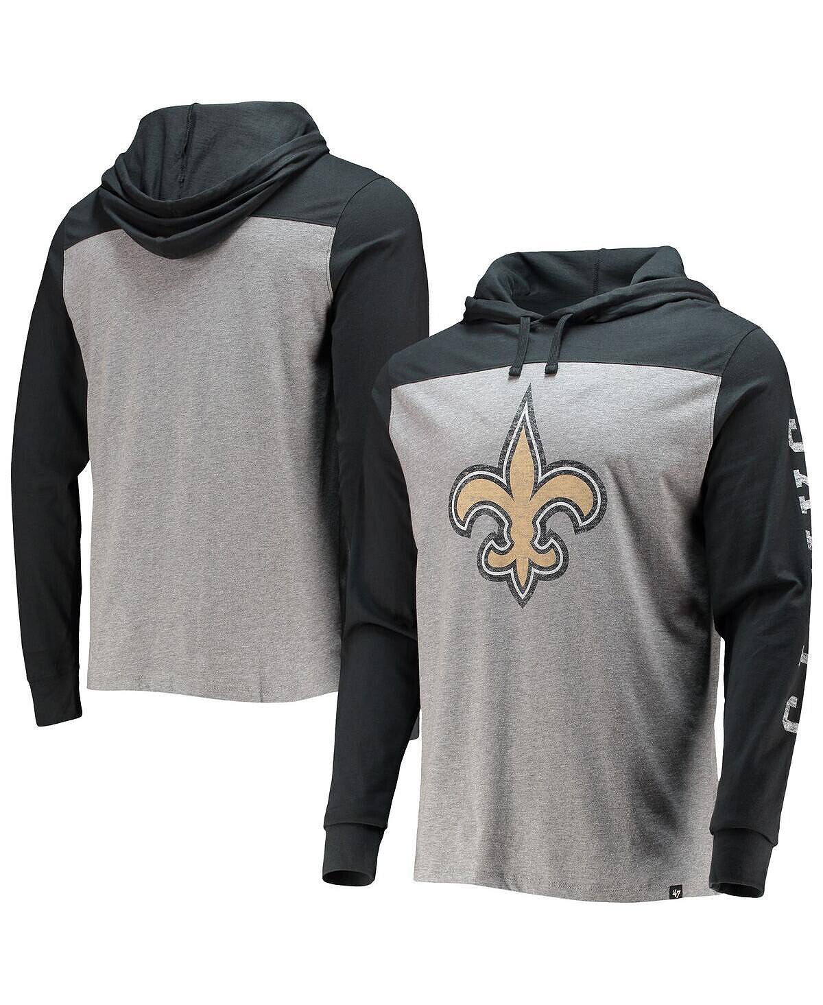 Мужская серо-черная футболка с капюшоном new orleans saints franklin wooster с длинными рукавами и меланжевым принтом '47 Brand, мульти
Мужская серо-черная футболка с капюшоном new orleans saints franklin wooster с длинными рукавами и меланжевым принтом '47 Brand, мульти