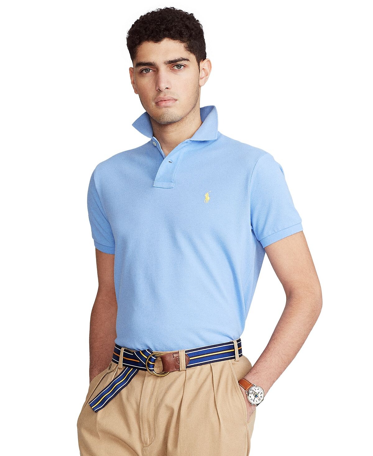 Мужская футболка-поло slim fit из сетчатой ткани на заказ Polo Ralph Lauren, мульти
Мужская футболка-поло slim fit из сетчатой ткани на заказ Polo Ralph Lauren, мульти