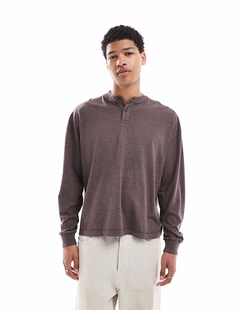Футболка свободного кроя ASOS DESIGN свободного кроя в меланжевом цвете с насыщенным коричневым оттенком
Футболка свободного кроя ASOS DESIGN свободного кроя в меланжевом цвете с насыщенным коричневым оттенком