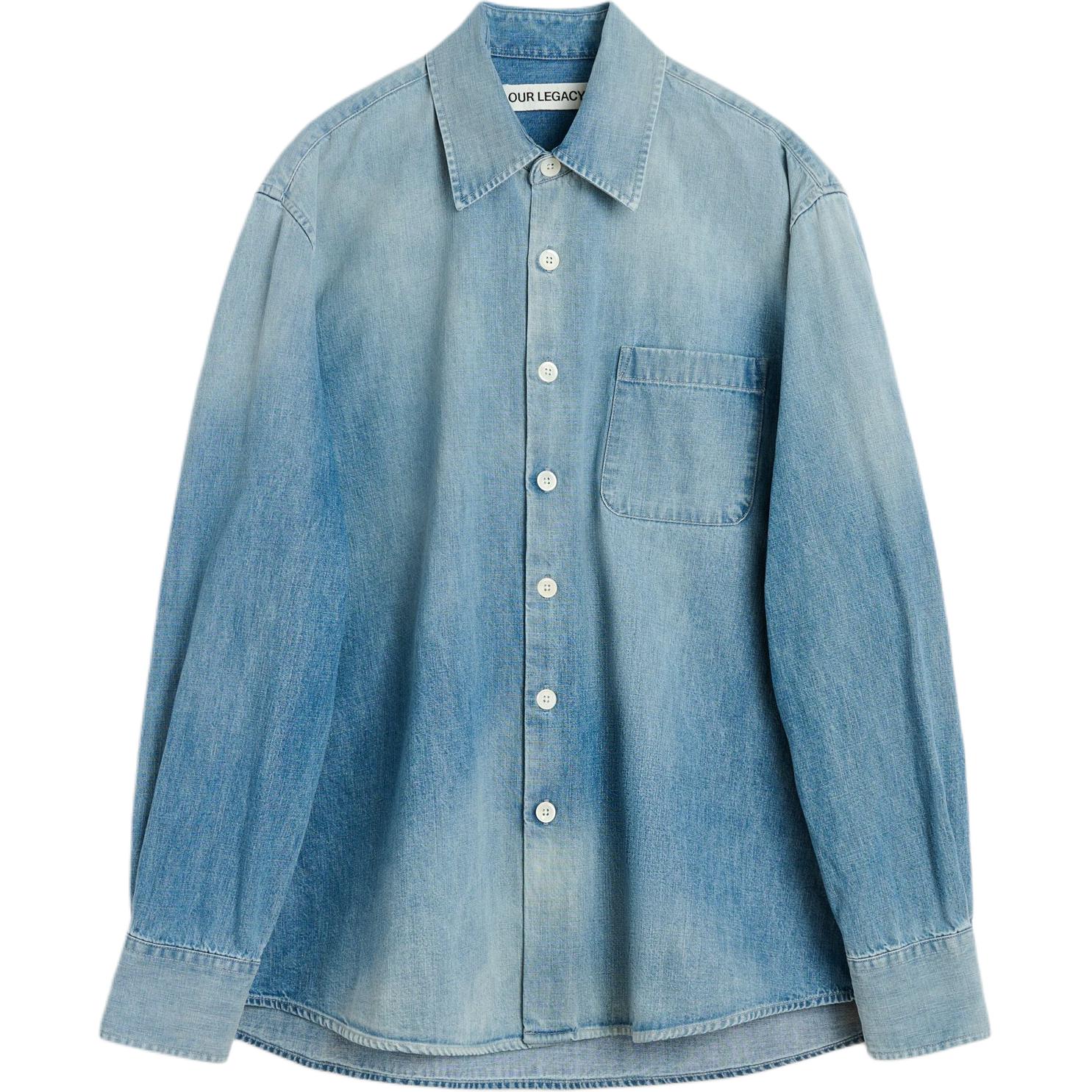 Джинсовая рубашка с эффектом потертости OUR LEGACY, синий
Джинсовая рубашка с эффектом потертости OUR LEGACY, синий