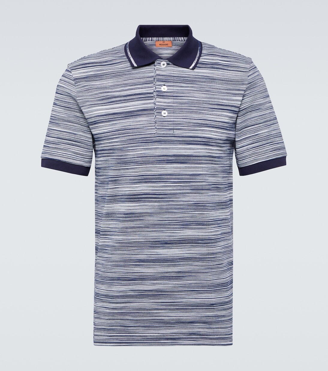 Полосатая рубашка-поло из хлопка Missoni, синий
Полосатая рубашка-поло из хлопка Missoni, синий