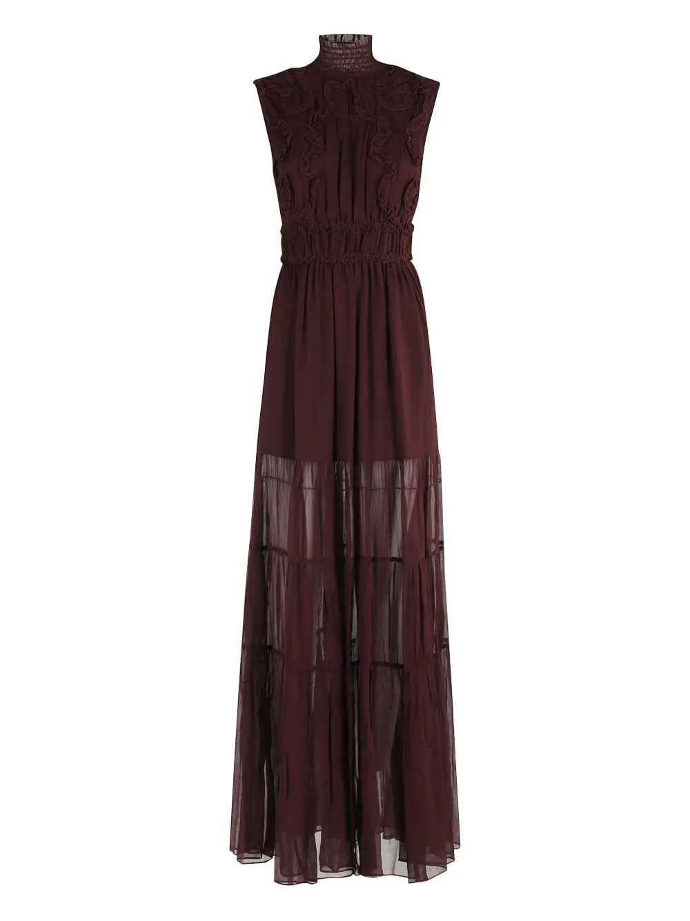 Макси-платье с высоким воротником Ulla Johnson, коричневый
Макси-платье с высоким воротником Ulla Johnson, коричневый