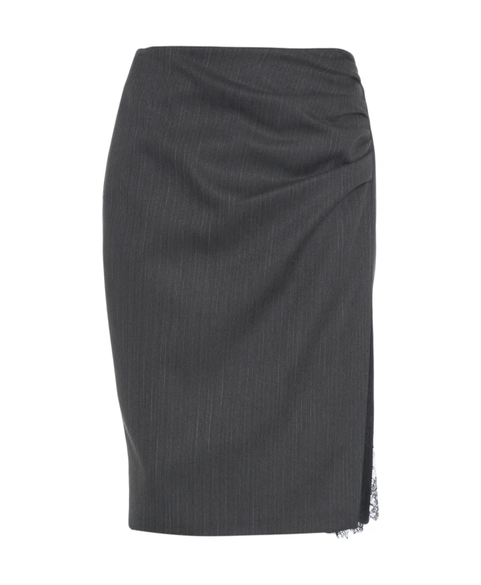 Элегантная юбка-карандаш с кружевной отделкой Liu Jo, серый
Элегантная юбка-карандаш с кружевной отделкой Liu Jo, серый