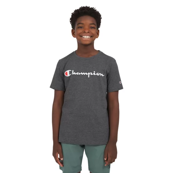 Футболка с классическим логотипом Signature для мальчиков 8-20 лет Champion, серый
Футболка с классическим логотипом Signature для мальчиков 8-20 лет Champion, серый