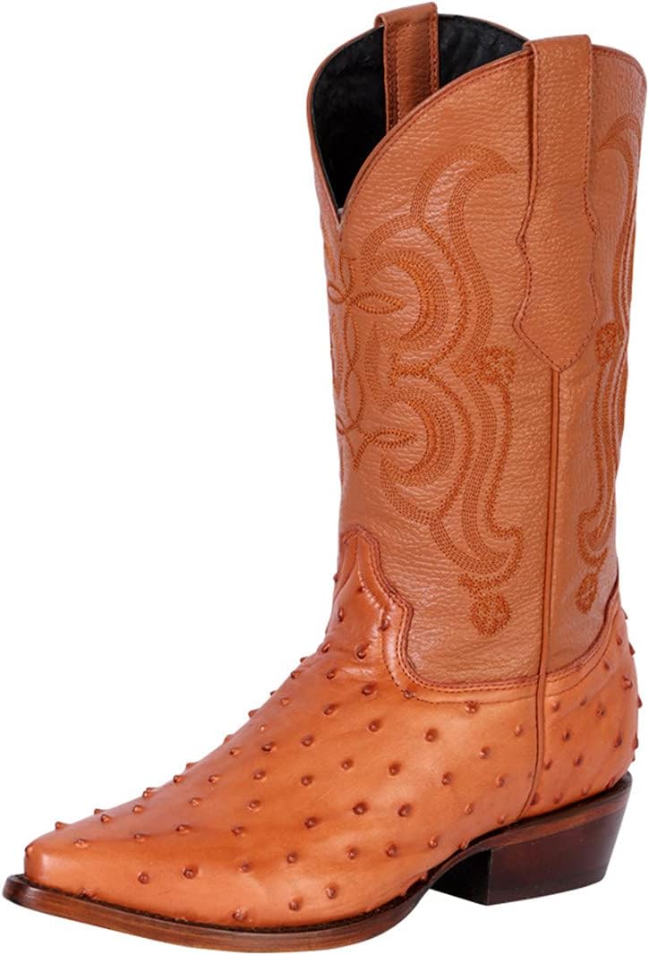 Мужские ковбойские вестерн-бутсы с принтом страуса из натуральной кожи с заостренным носком El Seor de los Cielos Generic, Cognac
Мужские ковбойские вестерн-бутсы с принтом страуса из натуральной кожи с заостренным носком El Seor de los Cielos Generic, Cognac